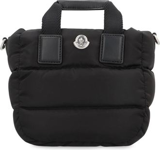 Moncler Tassen, Dames, Zwart, ONE Size, Katoen, Caradoc Mini Tote