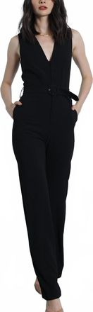 Karina Grimaldi Womens Vesta Jumpsuit In Black