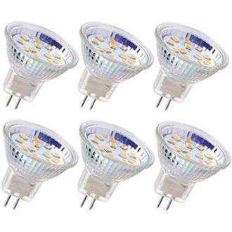 OEM 6 Lampadine Led, Mr11, Faretti, Lampadine Gu4, 3 W, 18 Led, Lampade Alogene, Equivalenti A 20 W, Lampadine Led Non Dimmerabili, 12 V Ca/cc Per Illumin