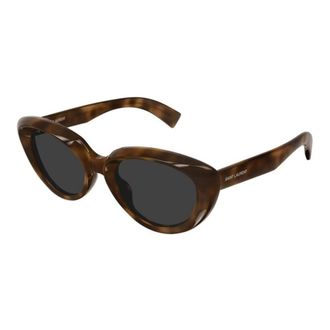 Saint Laurent Cat-eye Sunglasses - female - Saint Laurent - Sunglasses - Brown - 53 MM - Accessories