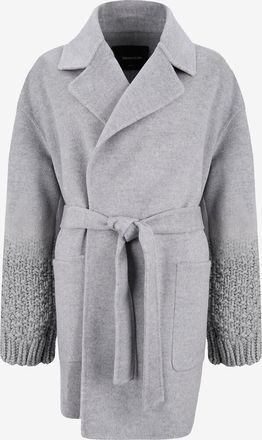 Fabiana Filippi Mittellanges Mantelkleid aus Flanell mit Reversekragen