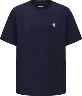 Pretty Green Heren Klein Logo Katoenen T-Shirt (Marine)