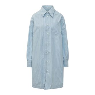 Ami Shirt Dresses, female, Blue, Size: 2XS De Coeur Wide Shirt Dress
