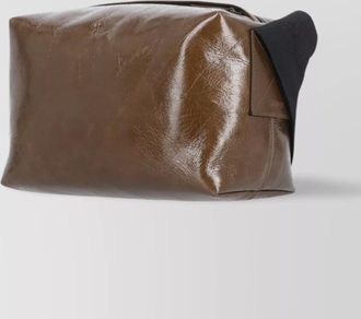 Uma Wang leather rectangular shoulder bag