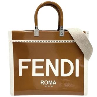 Fendi Bolso Tote Pre-owned de Lona - Pre-owned - Mujer - Marr&oacute;n - ONE SIZE