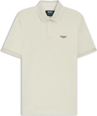 HUGO BOSS Boss X Aston Martin Polo Shirt In Wool-Cotton Pique, Size XX-Large