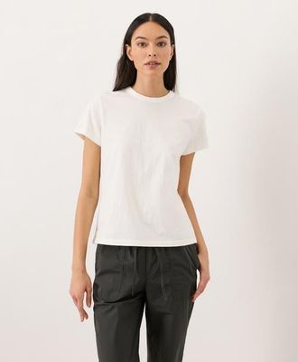 Pact Organic Cotton Soft-Slub Essential Crewneck Tee in Cream at Nordstrom, Size Xx-Large