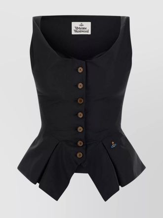 Vivienne Westwood monday cotton vest silhouette peplum sleeveless