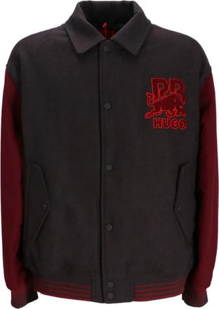 HUGO BOSS Bomberjack met logo-applicatie - Zwart