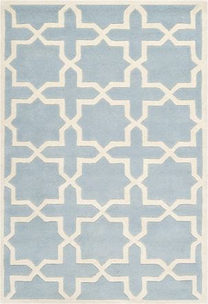 Safavieh Alfombra Lana Blu/Neutrale 122 X 183 cm