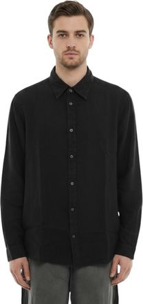 Diesel Black Regular Solid Shirt