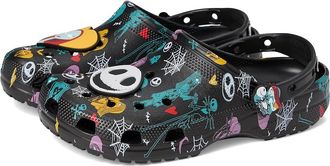 Crocs Jack Skellington Nightmare Before Christmas Classic Clogs Clog Shoes Multi/Black : Mens 10 - Womens 12 Medium, EVA