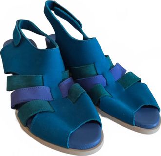 Arche Womens Surame Wedge Sandal In Blue