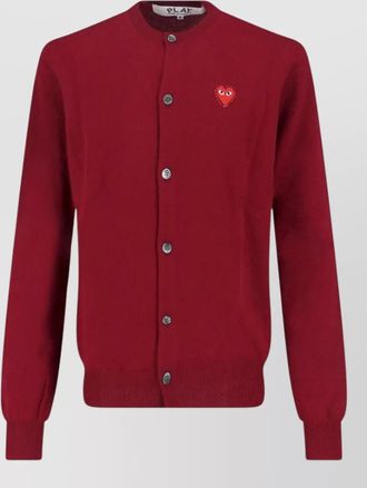 Comme Des Gar&ccedil;ons wool crewneck cardigan