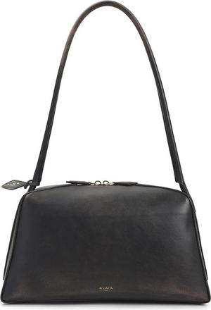 Alaia Le Bouledogue Schoudertas - Dames - Schoudertassen - Zwart - ONE Size - Leer - Tassen