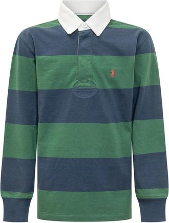 Polo Ralph Lauren LS Rugby Polo Shirt - Heren - Polos - Groen - S - Katoen - Tops