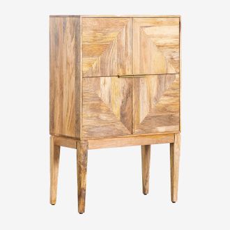 Sklum Aparador Alto En Madera De Mango Baty Design Sklum