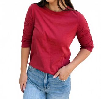 Dylan Womens Julia Knit Top In Rusty Red