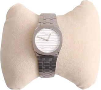Gucci Pre-owned Watches, female, Gray, Size: ONE SIZE Pre-owned 25H Watch