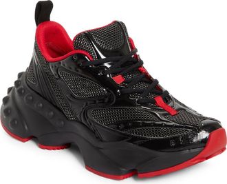 Christian Louboutin So Flo Sneaker in Black at Nordstrom, Size 11Us