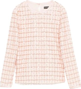 Emporio Armani Dames, Blouses & Shirts, Roze, Maat: 2XS Tulle