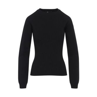 Moncler Grenoble Knit - Dames - Truien - Zwart - Maat: M Wol