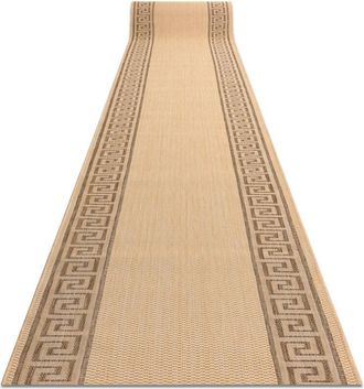 RugsX Rugsx - Runner sizal floorlux design 20014 mais / coffe 70 cm beige 70x560 cm