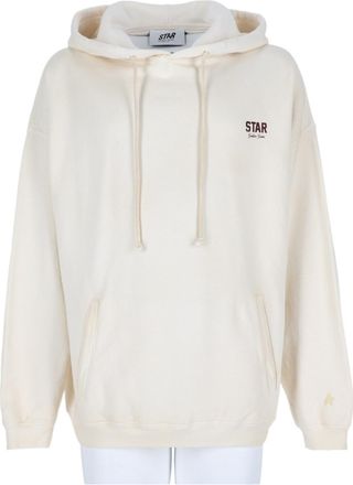 Golden Goose Relaxed Fit Off-White Cotton Sweatshirt