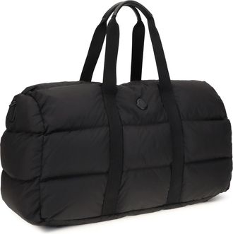 Moncler Mens Caradoc Duffle Travel Bag Black Polyester Suitcases