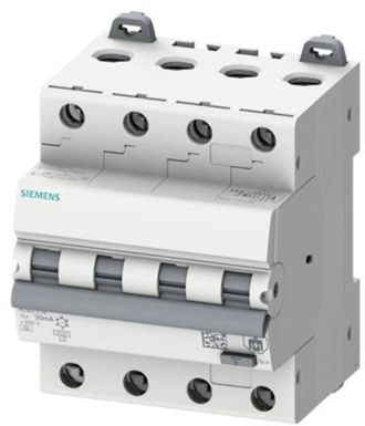 SIEMENS Fi Ls 4p C16 6ka 30ma Interruptor Diferencial Blanco