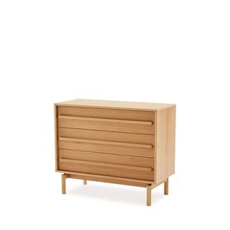 Koketto Home C&oacute;moda de madera de dise&ntilde;o minimalista con 3 cajones