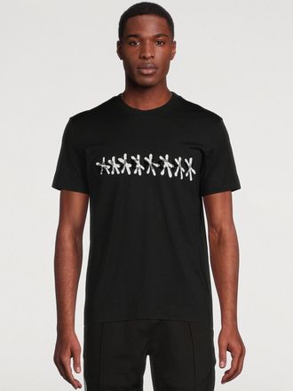 Givenchy Mens Tag Effect T-Shirt in Black Cotton - Size X-Large