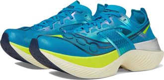 Saucony Womens Endorphin Elite Mars Sneaker, Viziblue/Citron, 6 UK