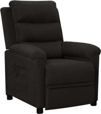 vidaXL Sill&oacute;n Reclinable De Tela Negro Vidaxl