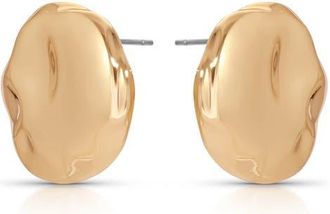 Ettika Molten Spheres Large Stud Earrings in Gold at Nordstrom
