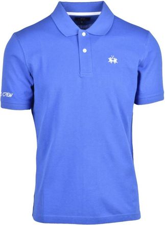 La Martina Polo - Heren - Polos - Blauw - M - Katoen - Tops