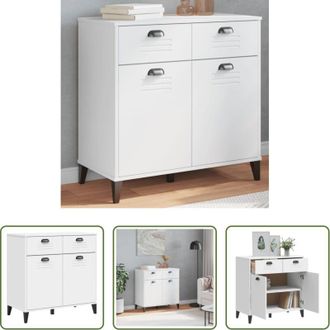 vidaXL vidaXL Credenza con cassetti - Credenza VIKEN Bianca 80x40x80 cm in Legno Multistrato