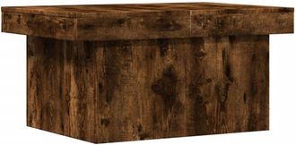 vidaXL Vidaxl - Mesa de centro madera de ingeniería roble ahumado 100x55x40 cm