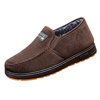 Generic Winter Thermal Mens Boots Fuzzy Lined Ankle Snow Boots Non-Slip Walking Shoes Soft Lining Warm Combat Desert Chukka Shoes for Outdoor Adventures Coffe