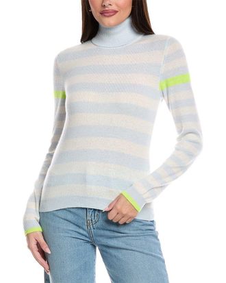 Brodie Stripe Up Cashmere Sweater