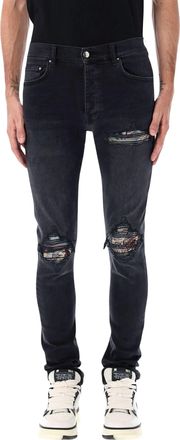 Amiri Amiri Black Crane Mx1 Skinny Jeans
