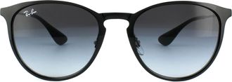 Ray-Ban Womens Sunglasses Erika Metal 3539 002/8G Black Grey Gradient - One Size