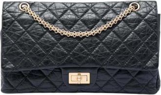 Chanel Pre-owned Reissue Flap Shoulder Bag - Dames - Vintage Schoudertas - Zwart - ONE Size - Leer - Vintage