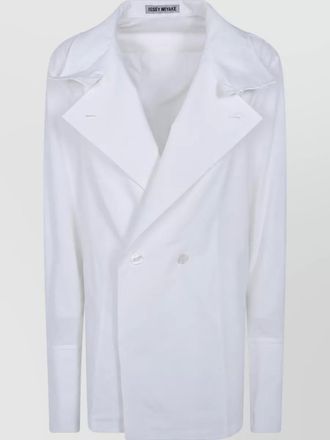 Issey Miyake polyester shirt jacket
