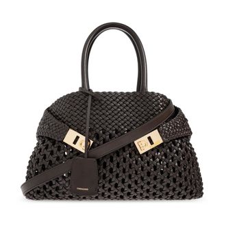 Ferragamo Dames, Tassen, Bruin, Maat: ONE Size Katoen
