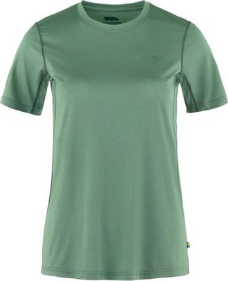 Fj&auml;llr&auml;ven Abisko Day Hike S/S Funktionsshirt f&uuml;r Damen | gr&uuml;n