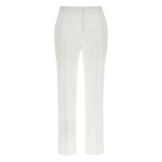 Max Mara Dames, Broeken, Wit, Maat: XS Katoen