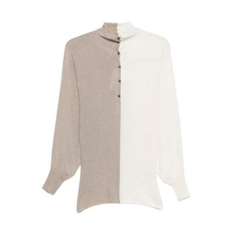 Jacquemus Dames, Truien, Beige, Maat: 2XS Zijde