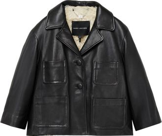 Marc Jacobs The Leather Lady jacket - women - Artificial Fur/Lamb Skin - S - Black