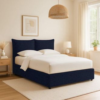 Dmora Cama Individual Newquay, Desenfundable, Hecho En Italia, Violeta Oscuro